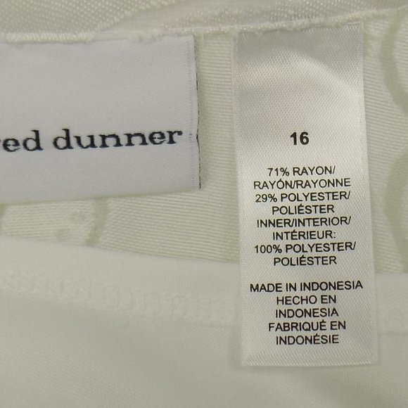 Alfred Dunner Button Front Sheer Top Built-In Tank Top Size 16 NWT - Picture 8 of 9